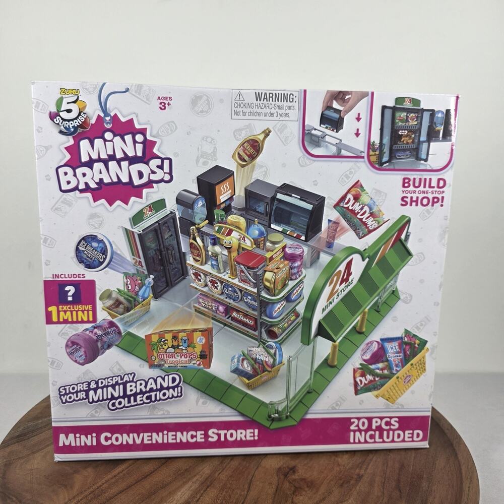 Zuru 5 Surprise Mini Brands Mini Convenience Store Playset 20pc Brand New Sealed